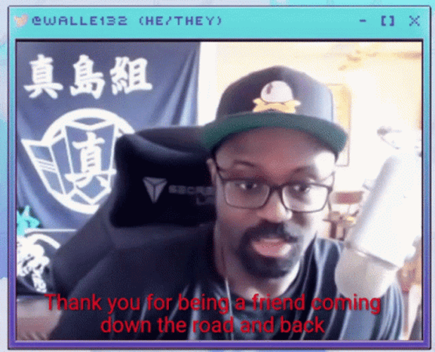 Man Saying Thank You For Being A Friend GIF