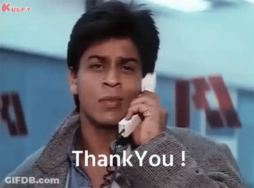 Man Saying Thank You On Telephone GIF