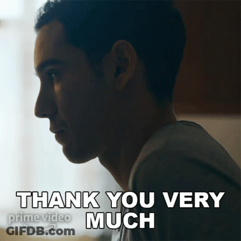 Man Saying Thank You Very Much GIF
