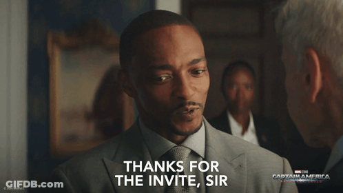 Man Saying Thanks For The Invite Sir GIF