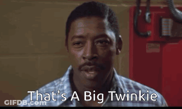 Man Saying That's A Big Twinkie Red Wall GIF