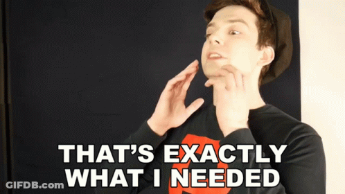 Man Saying That's Exactly What I Needed GIF