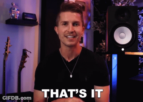 Man Saying That's It In Front Of Speaker GIF