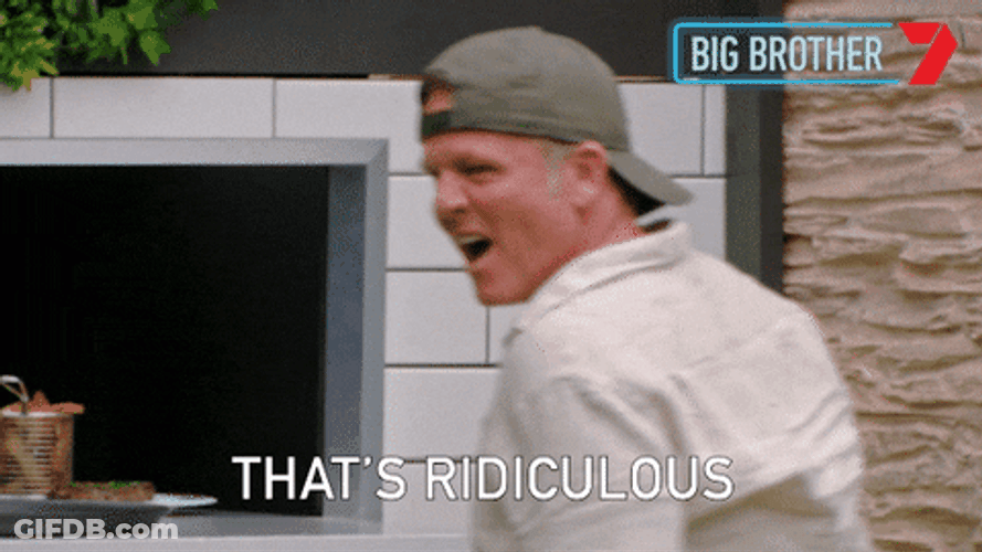 Man Saying That's Ridiculous GIF