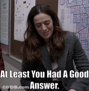 Man Saying There Is No Good Answer GIF