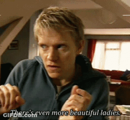 Man Saying There's More Beautiful Ladies In Room GIF