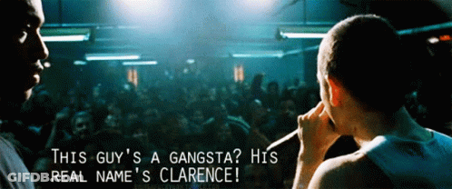 Man Saying This Guy's A Gangsta GIF