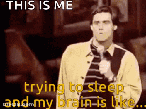 Man Saying This Is Me Trying To Sleep GIF