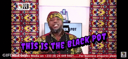 Man Saying This Is The Black Pot GIF