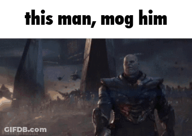 Man Saying This Man Mog Him GIF