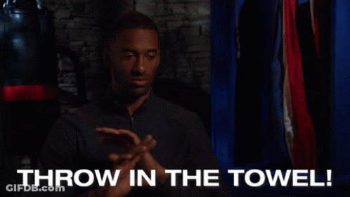 Man Saying Throw In The Towel GIF