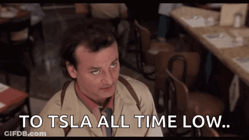 Man Saying To TSLA All Time Low GIF