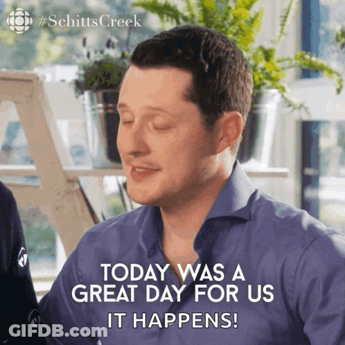 Man Saying Today Was A Great Day GIF