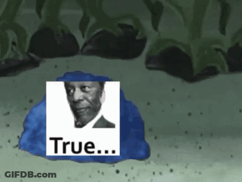 Man Saying True On Blue Object GIF