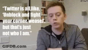 Man Saying Twitter Is About Unblock And Fight GIF
