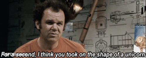 Man Saying Unicorn Shape GIF