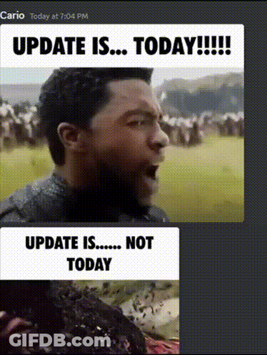 Man Saying Update Is Today GIF