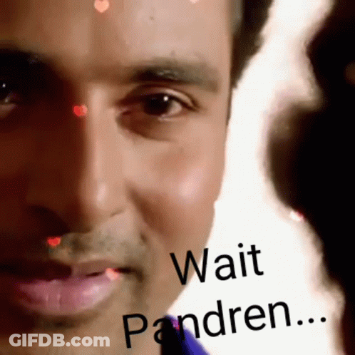 Man Saying Wait Pandren GIF