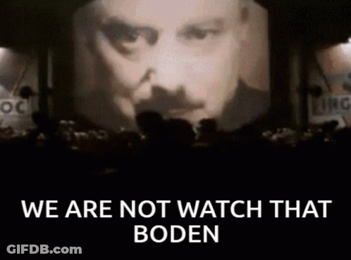 Man Saying We Are Not Watch That Boden GIF