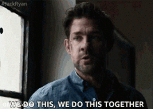 Man Saying We Do This We Do This Together GIF
