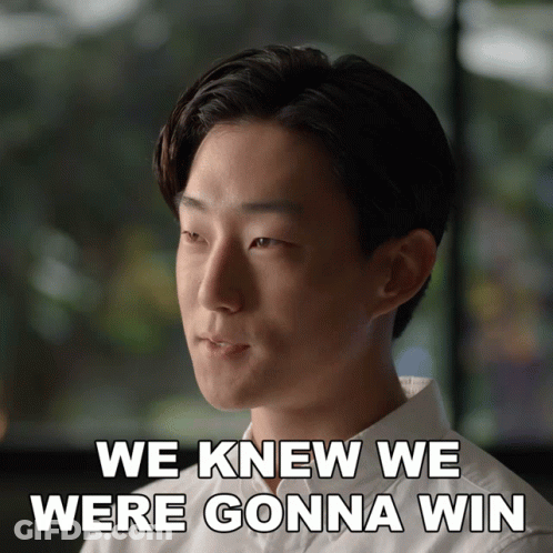 Man Saying We Knew We Were Gonna Win GIF