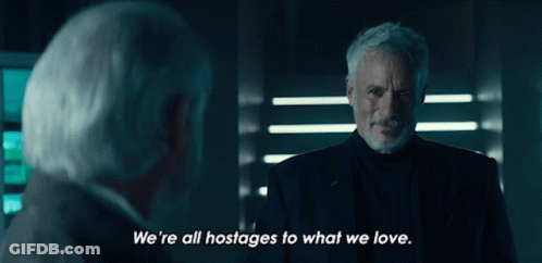 Man Saying We're All Hostages To Love GIF
