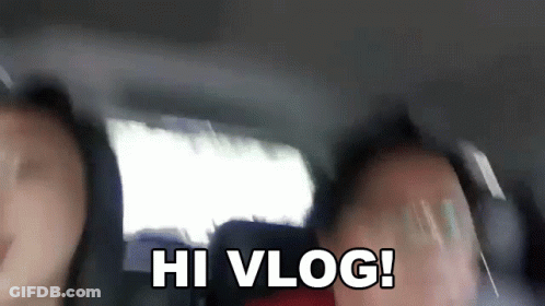 Man Saying Welcome To The Vlog With Funny Face GIF