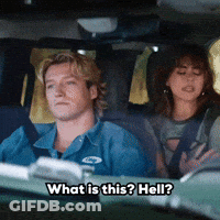 Man Saying What Is This Hell In Car GIF