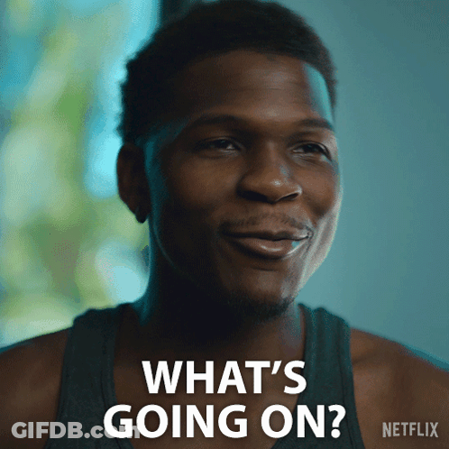 Man Saying What's Going On GIF
