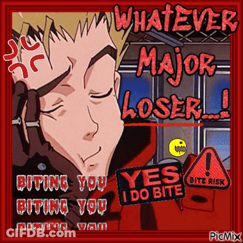 Man Saying Whatever Major Loser GIF