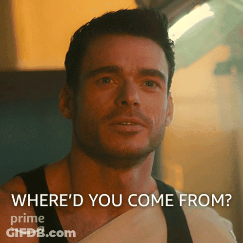 Man Saying Where'd You Come From GIF