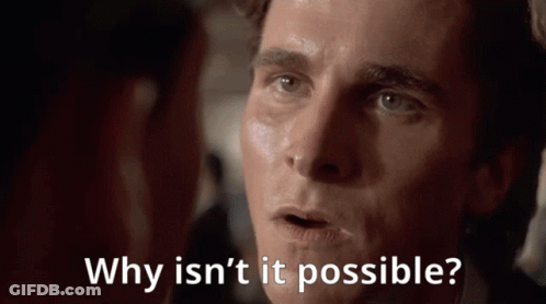Man Saying Why Isn't It Possible To Another Man GIF