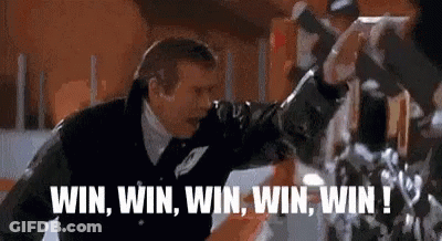Man Saying Win Win Win Win GIF