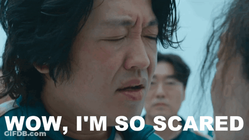 Man Saying Wow And Scared GIF