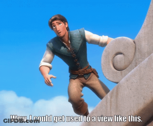 Man Saying Wow I Could Get Used To A View Like This GIF