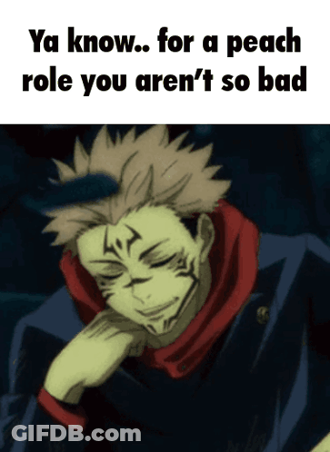 Man Saying Ya Know For A Peach Role You Aren't So Bad GIF