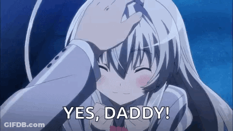 Man Saying Yes Daddy To Girl GIF