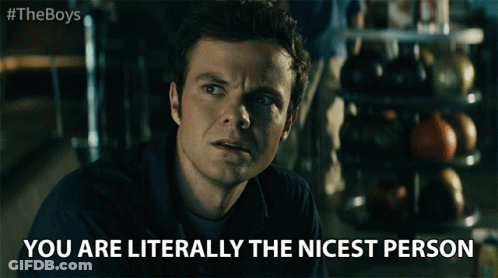 Man Saying You Are Nicest Person GIF
