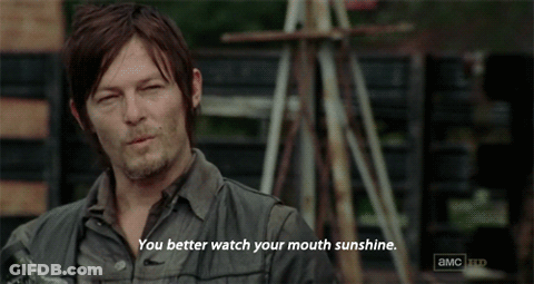 Man Saying You Better Watch Your Mouth Sunshine GIF
