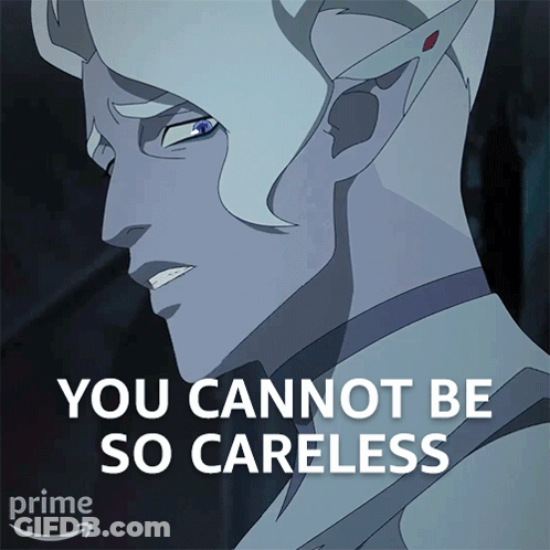 Man Saying You Cannot Be So Careless GIF