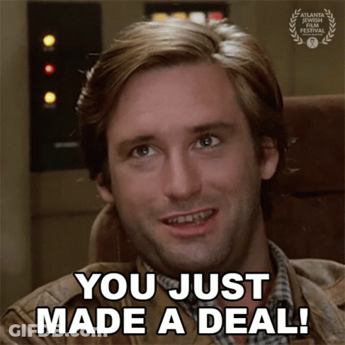 Man Saying You Just Made A Deal At Atlanta Film Festival Award GIF