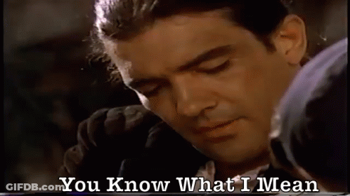 Man Saying You Know What I Mean GIF