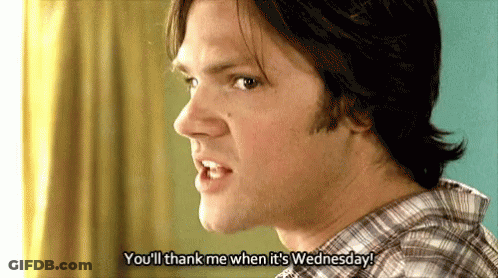 Man Saying You'll Thank Me When It's Wednesday GIF