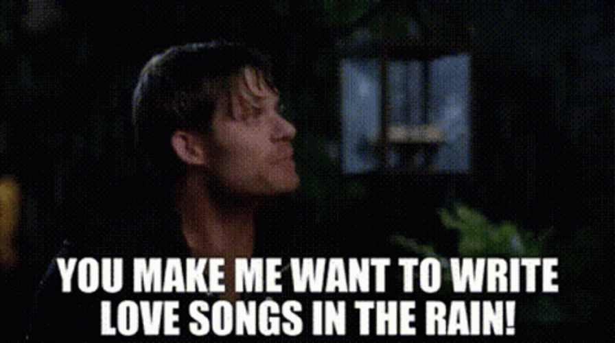Man Saying You Make Me Want To Write Love Song GIF