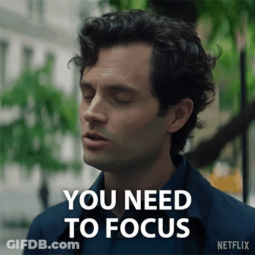 Man Saying You Need To Focus Netflix Advertisement GIF