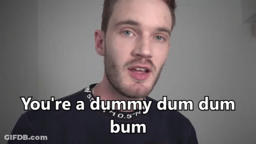 Man Saying You're A Dummy Dum Dum Bum GIF