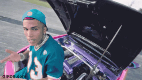 Man Saying You're Broken Too Purple Background GIF