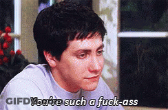 Man Saying You're Such A Fuck-Ass In Front Of Window GIF