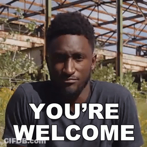 Man Saying You're Welcome GIF