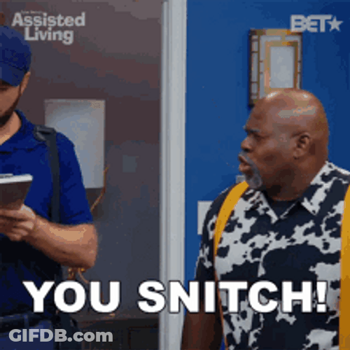 Man Saying You Snitch GIF